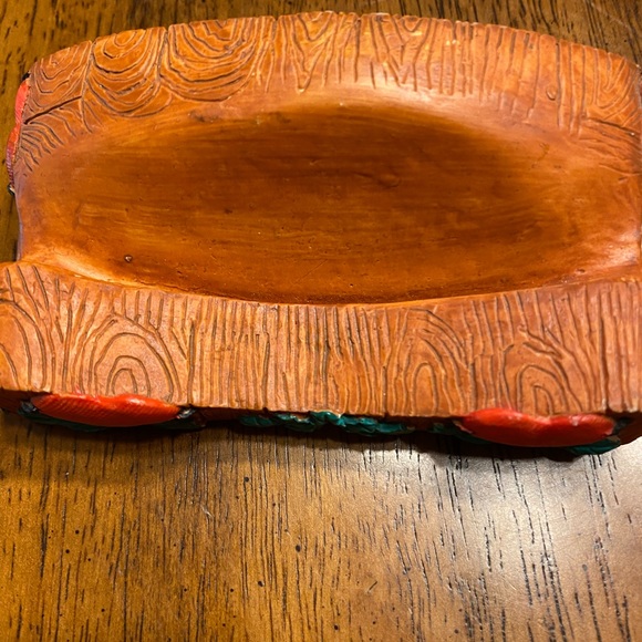 Heart patch place  Christmas bears 3-D plate & stand - Picture 9 of 14